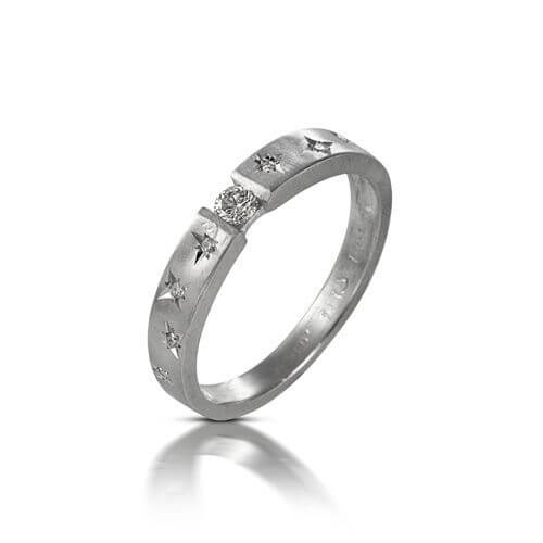 טבעת אירוסין דובדבן - RDSW0447