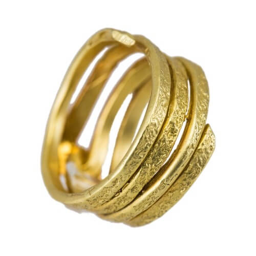 טבעת ציפוי זהב - RP1003