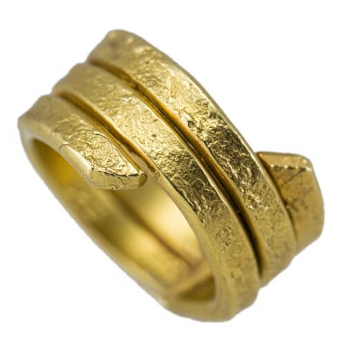 טבעת ציפוי זהב - RP1002