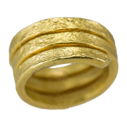 טבעת ציפוי זהב - RP1002