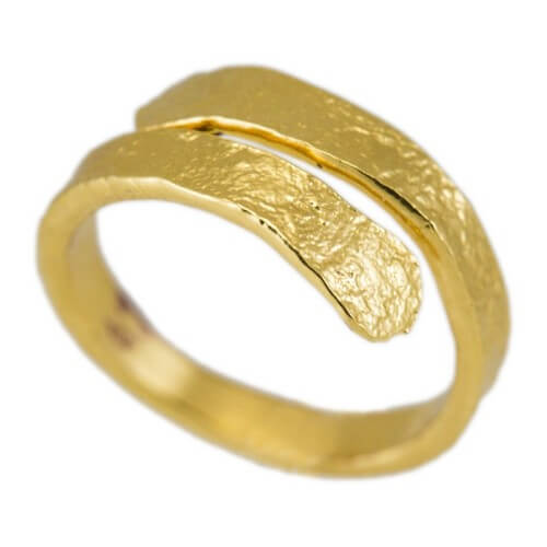 טבעת ציפוי זהב - RP1000