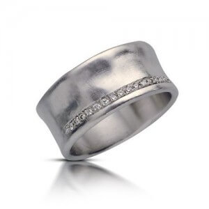 טבעת אירוסין שושן צחור - RMW0246