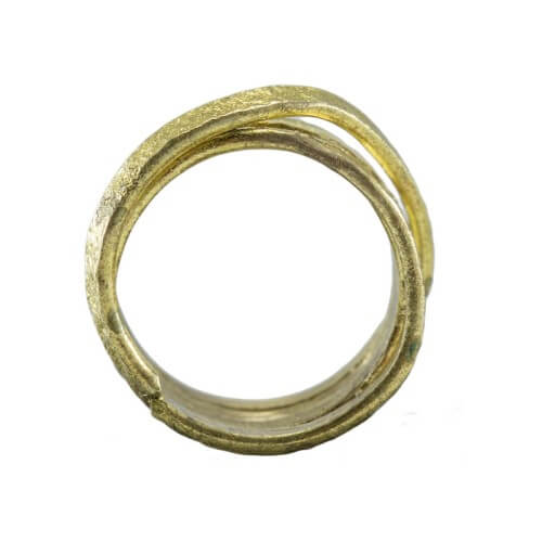 טבעת ציפוי זהב - RP1004
